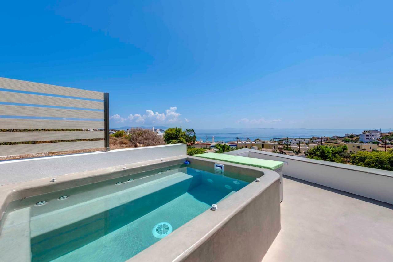 Villa Alba In Syros With Private Jacuzzi أزوليمنوس المظهر الخارجي الصورة