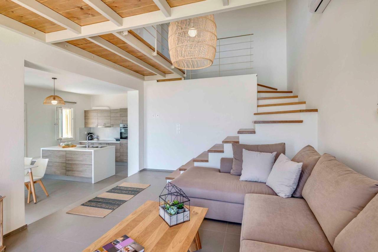 Villa Alba In Syros With Private Jacuzzi أزوليمنوس المظهر الخارجي الصورة