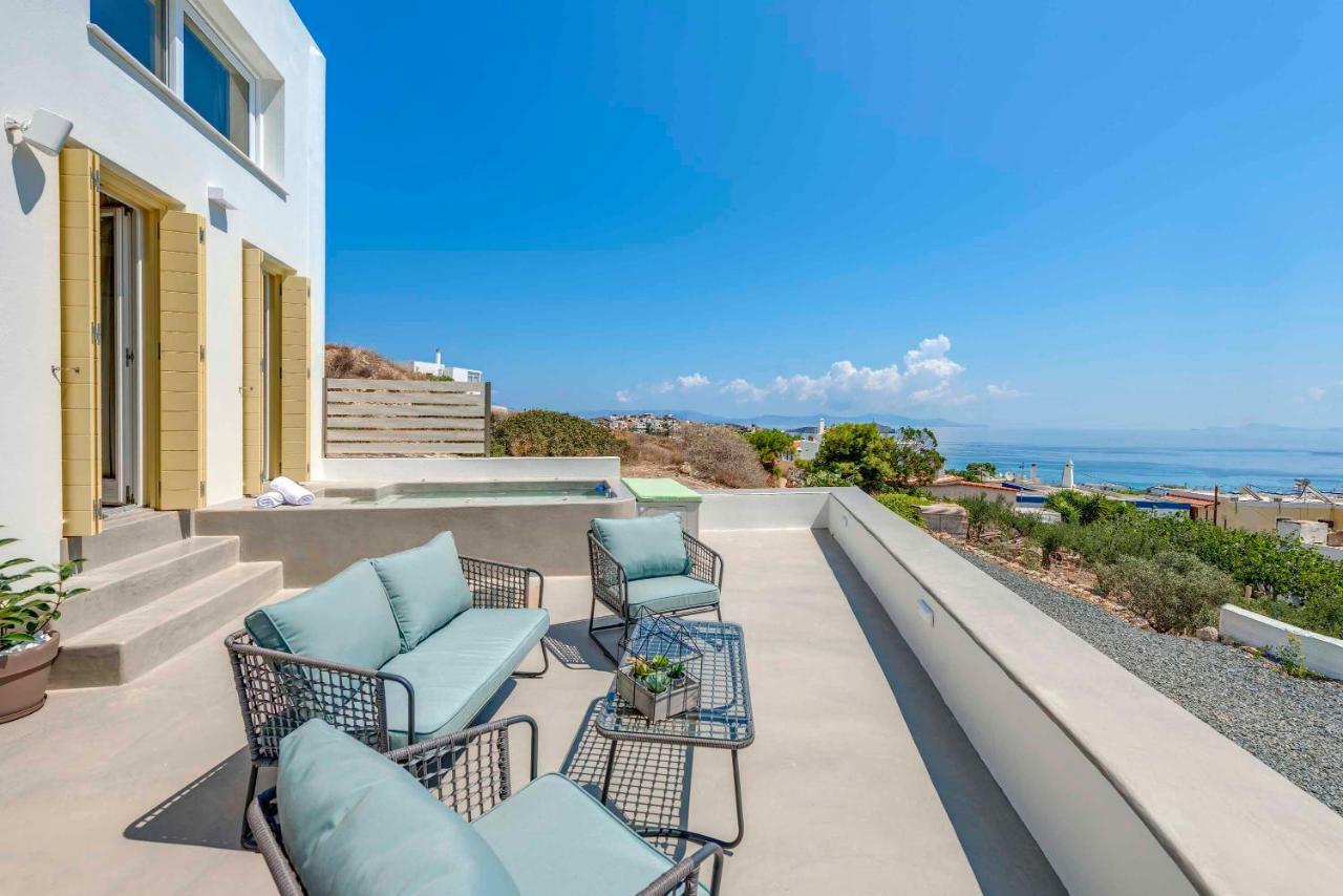 Villa Alba In Syros With Private Jacuzzi أزوليمنوس المظهر الخارجي الصورة