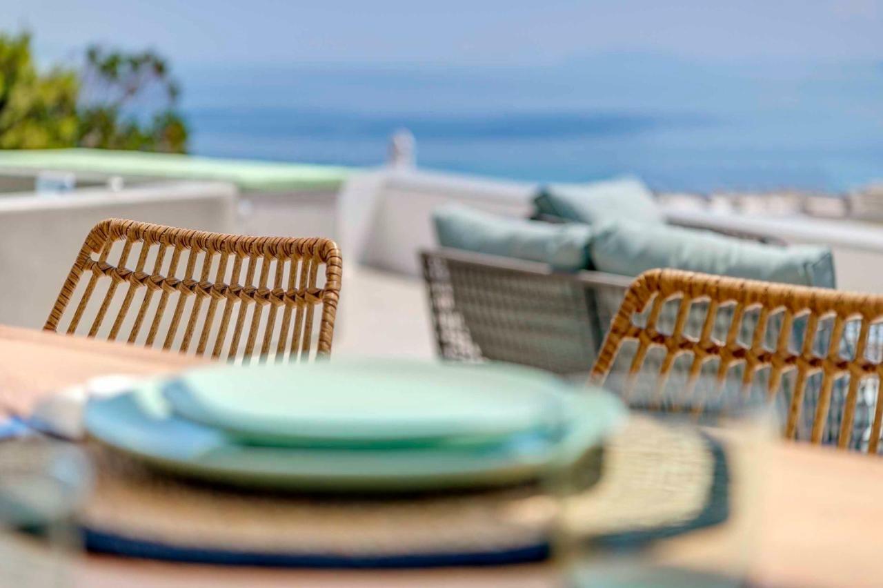 Villa Alba In Syros With Private Jacuzzi أزوليمنوس المظهر الخارجي الصورة