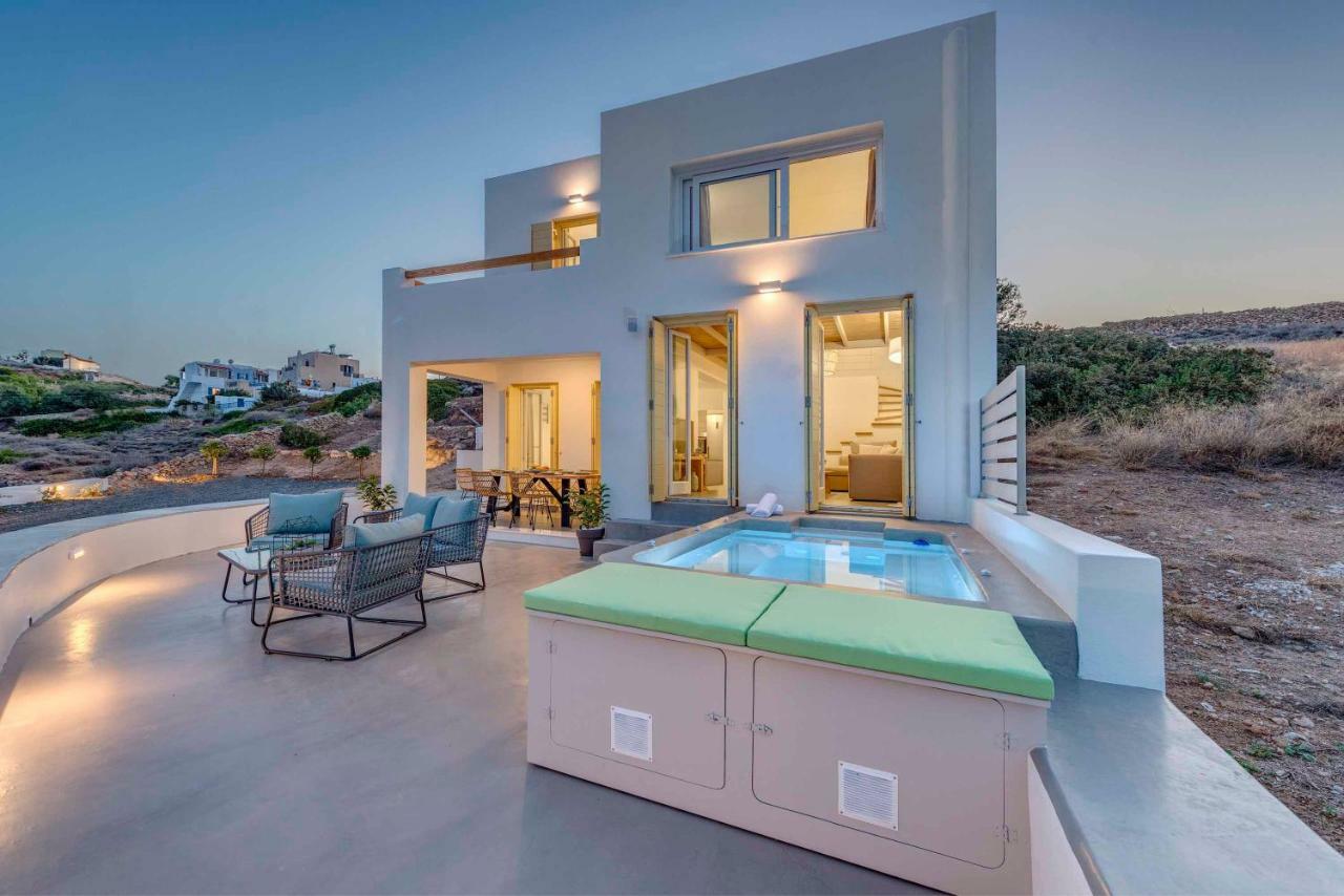 Villa Alba In Syros With Private Jacuzzi أزوليمنوس المظهر الخارجي الصورة