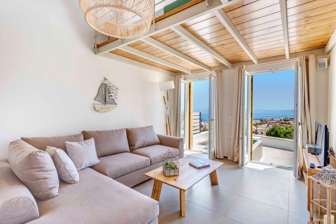 Villa Alba In Syros With Private Jacuzzi أزوليمنوس المظهر الخارجي الصورة